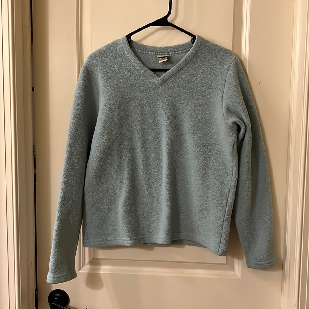 Light blue LL Bean fleece